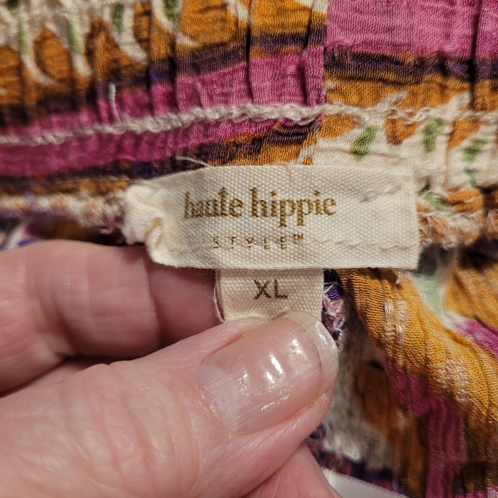 Haute Hippie wide leg palazzo pants - XL.        F52 - Picture 5 of 8